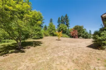 Huge yard to enjoy for play, work or garden