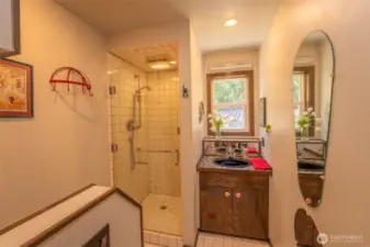 Downstairs bath.