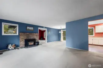 Large upstairs living room