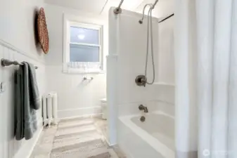 Updated full bathroom.