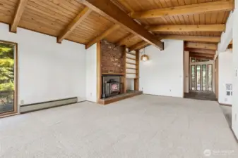 Looking back at the main entry from the front room