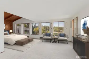 Master bed room with photo shop bed room set