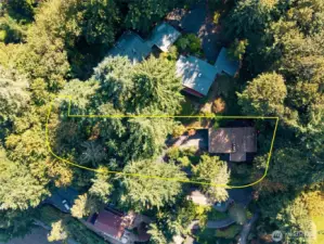Privacy and trees surrounds this home