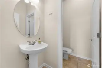 Main level half bath