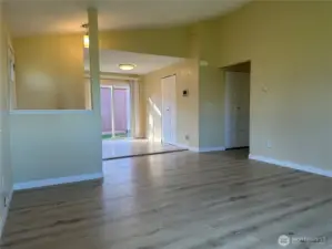 Living room and Dining.