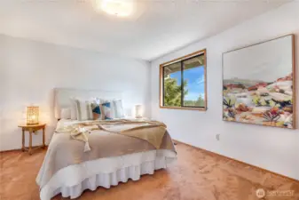 All 3 additional bedrooms and generous with roomy closets.  This is bedroom #2