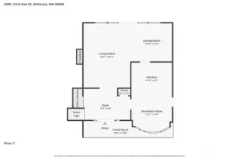Floor plan. Main level.