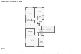 Floor plan. Upper level.