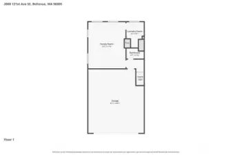 Floor plan. Lower Level.