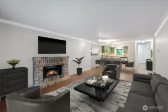 Living Room & Dining Area