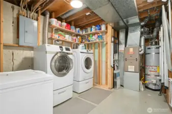Washer & dryer in lower level utility room can stay.