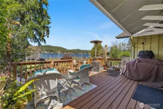 The deck on the main home.