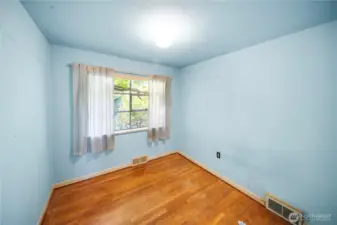 Bedroom one left of hall across from bathroom