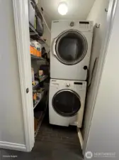 Laundry closet & pantry