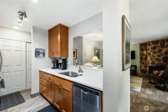 Open kitchen design keeps you connected while hosting.