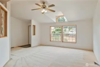 Newly painted interior