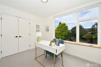 With large closets.
