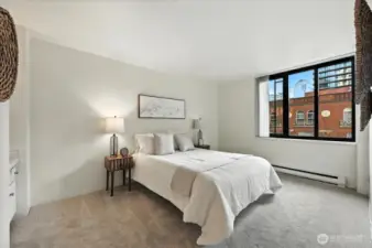 Spacious primary bedroom.