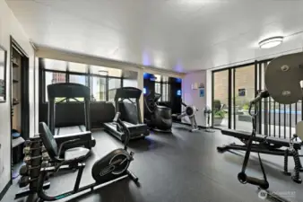 Common area workout space.