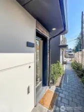 Easy access walkway on south side of building