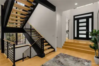 Beautiful Entry with high ceilings and lots of light.