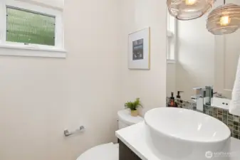 Main floor powder room