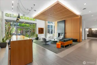 Recently remodeled lobby