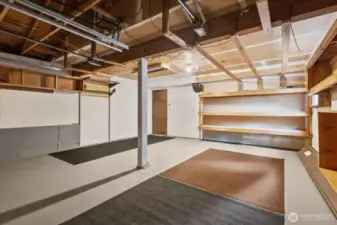 Spacious 2-car garage.