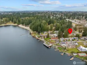 Deeded Silver Lake access with 1/30 ownership interest in shared shorelines with dock access, approximately 100 yards from the house.