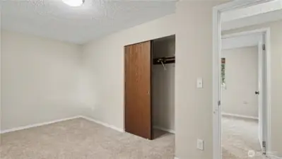 Another view of the downstairs guest bedroom.
