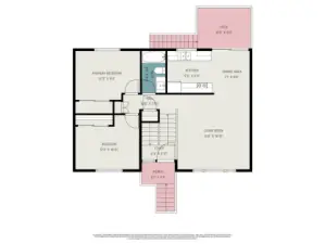 Upstairs floor plan