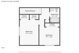 Unit C Upstairs Layout