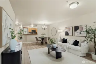 Open and spacious living room