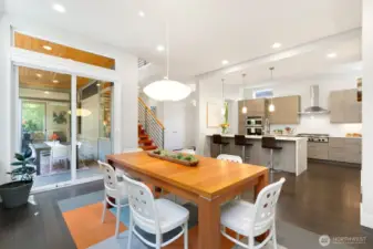 Dining room opens up to large covered patio, perfect setting to entertain!