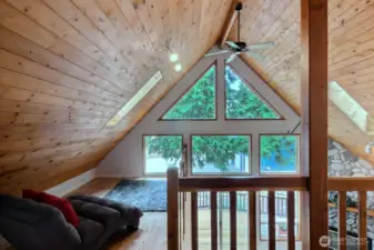 Extra relaxing space upstairs.
