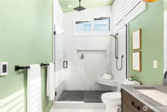 Pampered! Primary bath. Walk in and experience the Zen.
