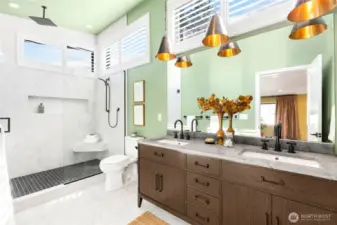 Gorgeous spa-like bath.