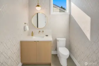 This is the powder room on the main living area.