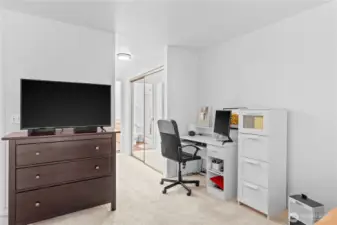 Very gracious primary bedroom in size!
