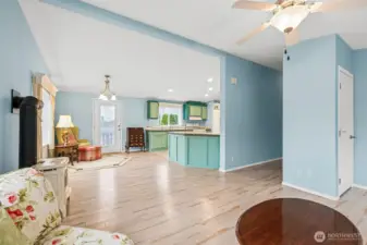 Livingroom looking into the Kitchen