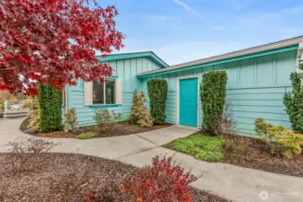 One of the entryways into the garage.