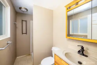 In-suite primary bathroom