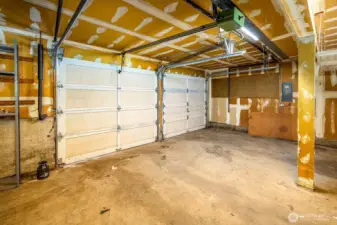 Spacious 2 car garage