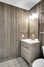 Convenient powder bath located on the main level.