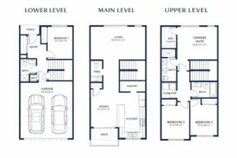 Thoughtful layout for modern living and functionality!