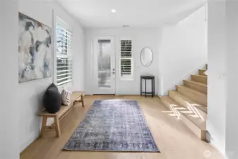 Light filled formal entry