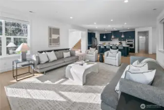 Living room with space to spread out.