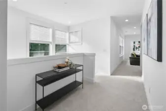 Sun-soaked upper landing