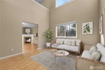 Loft and second living area above.