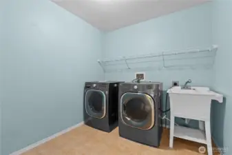 Laundry on second floor.